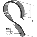 Dent de fenaison gauche pour cover-crops courts 170 mm adaptable