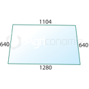 Vitre arrière pour machine agricole DEUTZ-FAHR 520416 adaptable