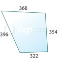 Vitre de porte droite pour machine agricole VALTRA 31506200 adaptable