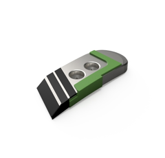 Pointe Droite avec plaquettes carbure, rechargement, plaquettes arrière et latérale KVERNELAND 53090 adaptable