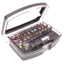 Kunststoffbox mit 30 Ringbits in Blisterverpackung