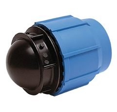 Endstopfen für PE Rohre, 63 mm x 2"