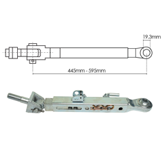 Stabilisateur pour tracteur CASE IH B111571 adaptable