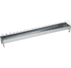 Mangeoire en acier galvanisé 50 x 7 cm pour poussins - CHICK'A