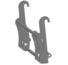 Interface pour télescopique JCB Q-FIT/FAUCHEUX GRIS adaptable