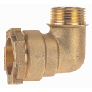 Raccord coudé mâle à compression 16 bars en laiton adaptable