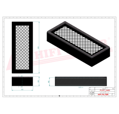 Filtre habitacle adaptable HIFI FILTER SC90202CAG