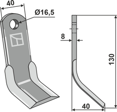 Fléau pour broyeur FERRI 0901146 adaptable