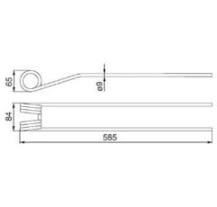 Federzinken PÖTTINGER 436.031 - Nachbau