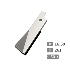 Lame rotalabour Gauche carbure, fixation 1 trou KUHN HUARD 52325400 adaptable