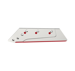 Soc carbure Gauche à pointe boulonnée 16" pour charrue KUHN HUARD 622137 adaptable - BlackSteel©