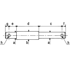 AXE D'ATTELAGE DOUBLE 25-32-25