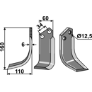 Fräsmesser - links DLM01L Del Morino Nachbau