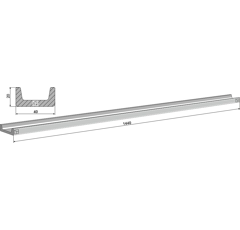 Barre pour épandeur MENGELE 04-073139 adaptable