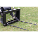 Fourche à balles 1100 mm pour chargeur frontal 2Z adaptable