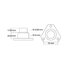 Pivot de fusée pour tracteur STEYR 81428C1 adaptable