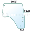Vitre de porte droite pour tracteur SAME et DEUTZ-FAHR 0 0.015.5532.0/40 adaptable