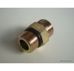 Doppelnippel flachdichtend ORFS-GE 9/16-18x7/16-20  