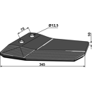 Aileron gauche pour LEMKEN 3374427 adaptable - BlackSteel©