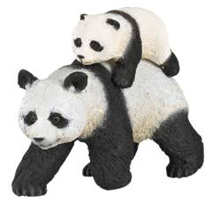 Panda et son bébé 65 x 80 mm - PAPO