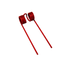 PU-Zinken205mm lang 75mm breit 6mm stark Agco-Lely-Welger Nachbau 