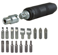 Coffret à 18 pièces de tournevis à frapper - embouts
