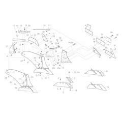 Étrave droite pour charrue VOGEL & NOOT PK400103 adaptable