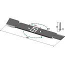 Couteau gauche pour broyeur RÖLL 690627 adaptable - Blacksteel©