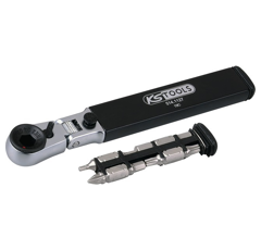 Cliquet porte embouts 8 en 1 6 pans 1/4" | KS TOOLS