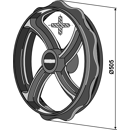 Roue cambridge pour rouleau QUIVOGNE RFT50704 adaptable - BlackSteel©