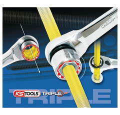Coffret de 17 douilles traversante TRIPLEPLUS 3/8" et 1/2" | KS TOOLS