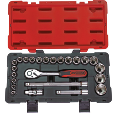 Coffret de 24 douilles et accessoires 1/2" ULTIMATE | KS TOOLS