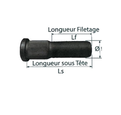 Goujons 18x1.5 longueur 70/45 sachet de 8 - 435101606