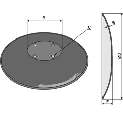 Tellerscheibe Amazone: XL011 - 121072488 Nachbau