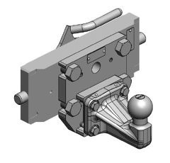 Kugeleinsatz Kugel 50,W= 310 S28, Schwarz, Scharmüller für Archetti