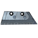 Soc de rasette Droit carbure et rechargement pour charrue KUHN HUARD 631102 adaptable - BlackSteel©