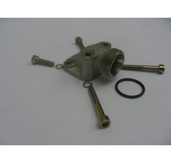 Winkel-Schraubflansch 90°   AG 30x2Lochkreis 40mm, max. Betriebsdruck 250 barO-Ring 26x2.5, 4-Loch-Flansch  WF40CES20S