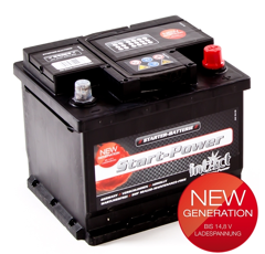 Starterbatterie 12 V 43AH gefüllt geladen 54324GUG Intact