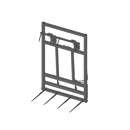 Pic bottes frontal 2000 mmpour type d'attelage QUICKE 3 adaptable