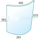 Vitre de porte gauche de machine agricole JOHN DEERE L62577 adaptable