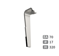 Dent de herse rotative Gauche plaquettes carbure RABEWERK 8423.18.03 adaptable