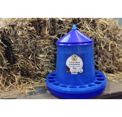Nourrisseur pour poules bleu avec trémie 4 kg - CHICK'A