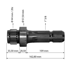 Arbre prise de force pour tracteur FORD|FIAT/SOMECA 5171332 adaptable