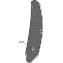 Randleitblech - rechts 101IND400R Köckerling Topmix Nachbau