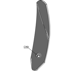 Randleitblech - rechts 101IND400R Köckerling Topmix Nachbau