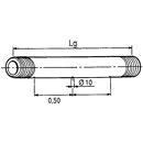 Tube de rampe en PVC 1110 mm BERTHOUD 415946