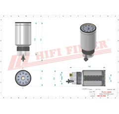 Filtre à gasoil adaptable HIFI FILTER SN55437B