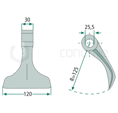 Hammerschlegel für Mulcher AGRIMASTER 3002936 – Nachbau  