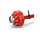 Essieu freiné carré de 80mm 8 goujons 320x75D voie de 1800mm (lg de came = 579mm) type XF | MONROC