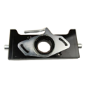 Adapterplatte 330 S32,Lochbild 140 x 80  Schwarz, Scharmüller